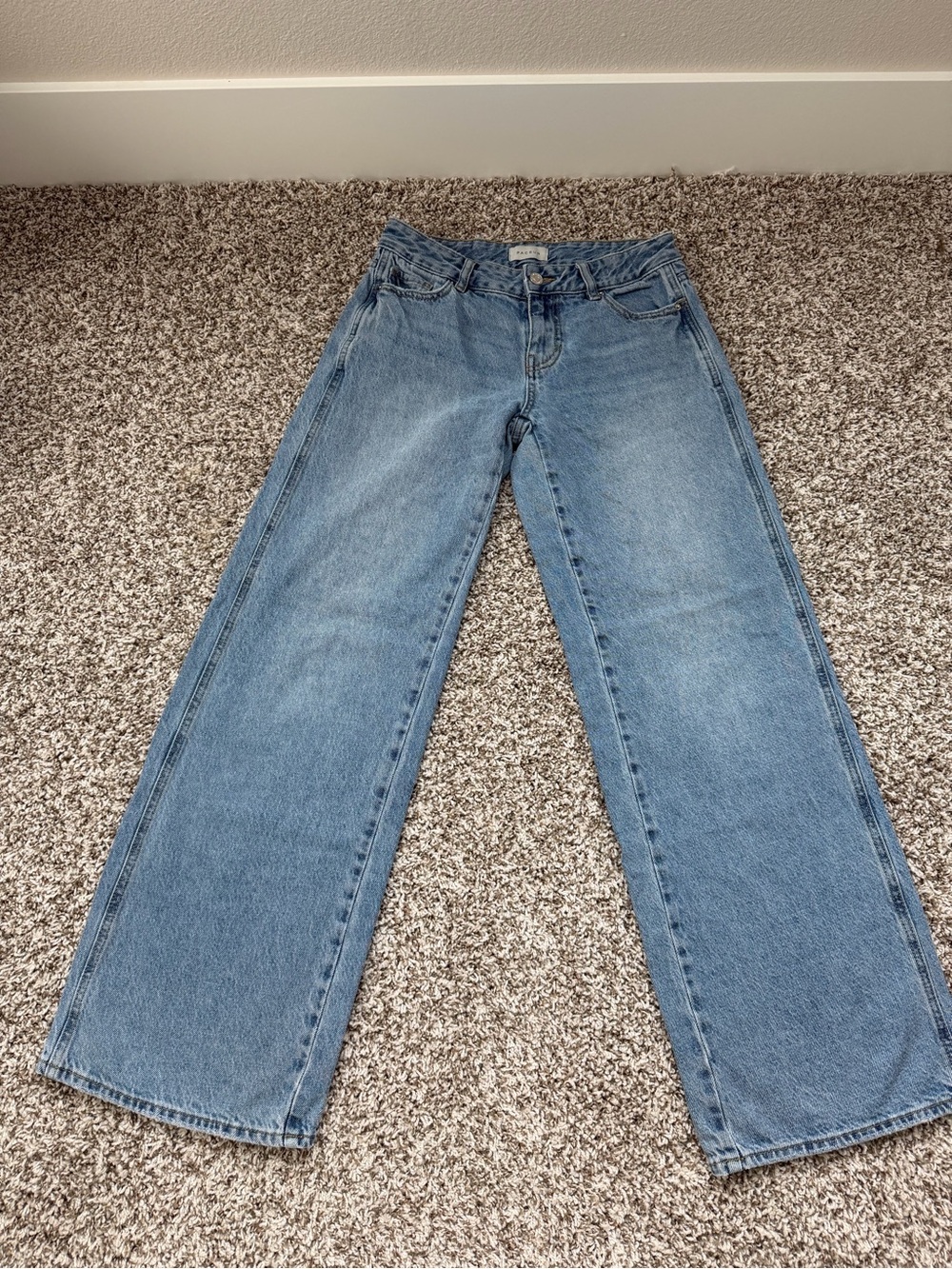 PacSun Casey Low Rise Baggy Blue Wide-Leg Denim Jeans Size 24